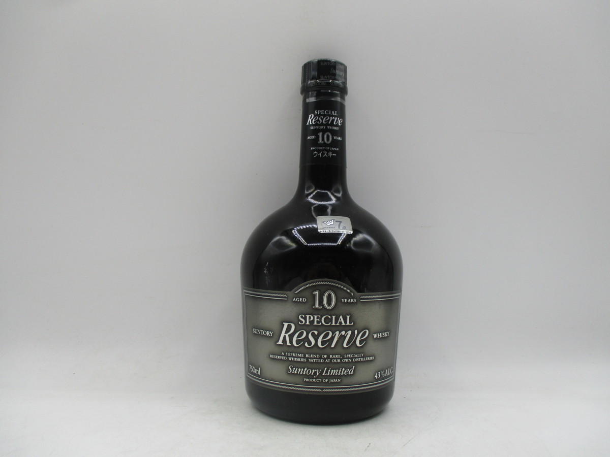【同梱OK商品】SUNTORY WHISKY RESERVE 10年 サントリー ウイスキー スペシャル リザーブ 国産 750ml 43％ 未開封 古酒 F81092 10年 サントリー Suntory SPECIAL WM03 10年ウイスキー