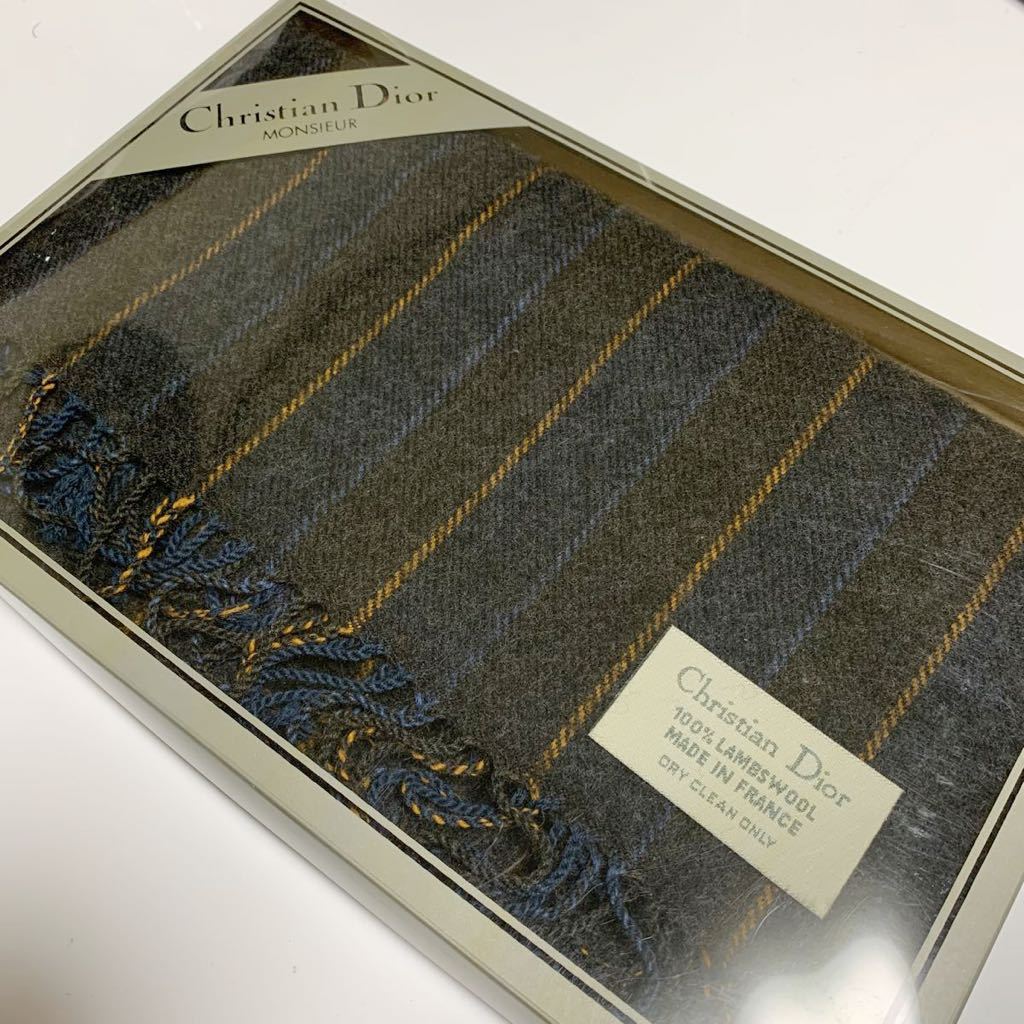 激安通販 限定商品 Christian Dior マフラー LAMBSWOOL 100% 男女兼用