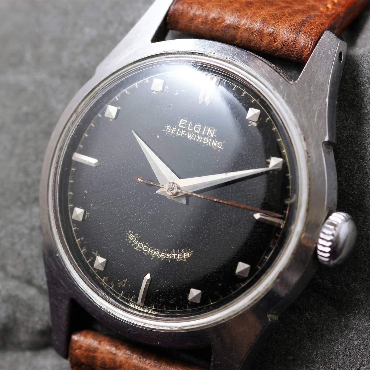 100%新品，新作登場 ☆ELGIN エルジン 自動巻き 手巻き 時計 腕時計 