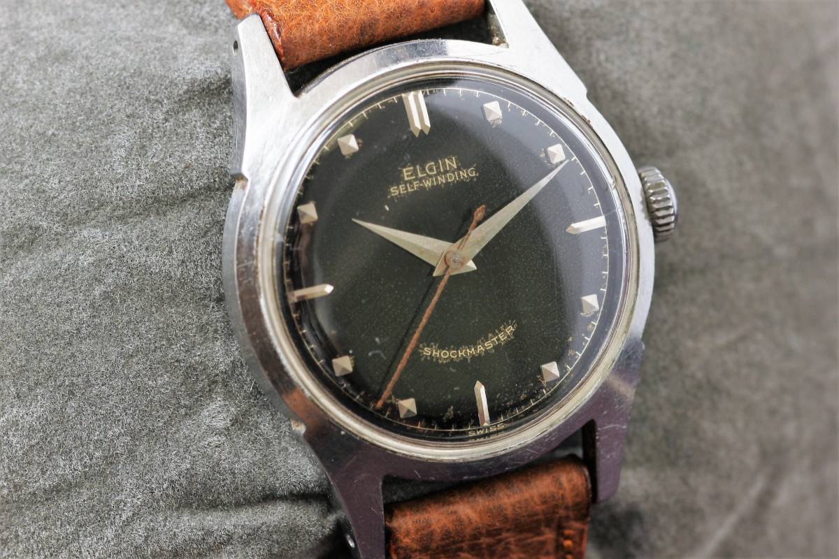 100%新品，新作登場 ☆ELGIN エルジン 自動巻き 手巻き 時計 腕時計 