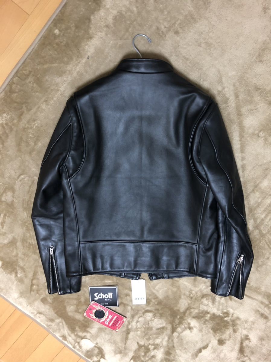 使用少美品 641XX 40 シングルライダース ライダースジャケット 