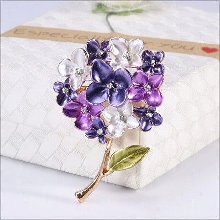 紫色 紫陽花 ブローチ あじさい アジサイ アクセサリー フラワー 花 雨 梅雨 帯留め 帯飾り ブローチ 売買されたオークション情報 Yahooの商品情報をアーカイブ公開 オークファン Aucfan Com