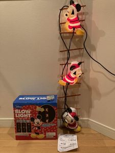 ヴィンテージ クリスマスイルミネーション ブローライト はしごミッキー 大サイズ ブローライトはしごミッキー/2in1イルミネーションライト/ディズニー