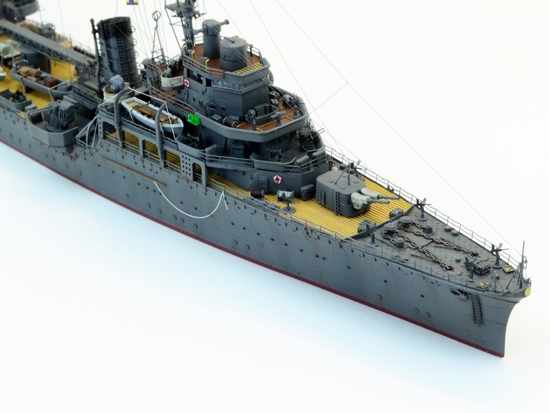 ◇大磯海軍工廠1/700日本海軍軽巡洋艦『鹿島1945』製作完成品◇