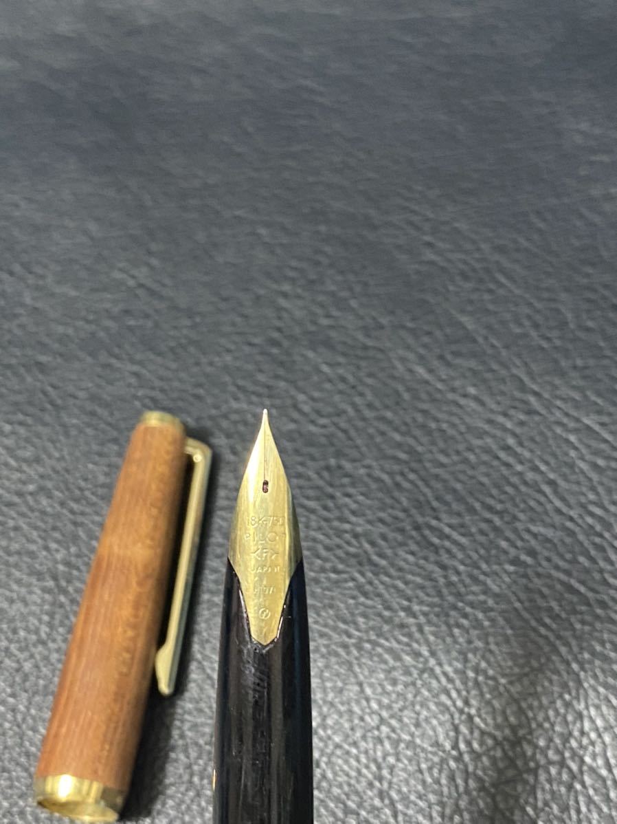 PILOT パイロット 万年筆 カスタム 18K 750 M 蝕刻 ヴィンテージ