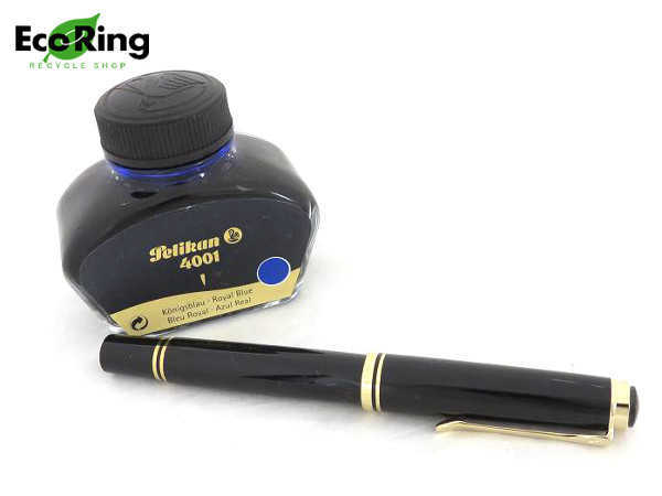 PELIKAN 万年筆 Souveranブルーストライプ ペン先14C-585 公式