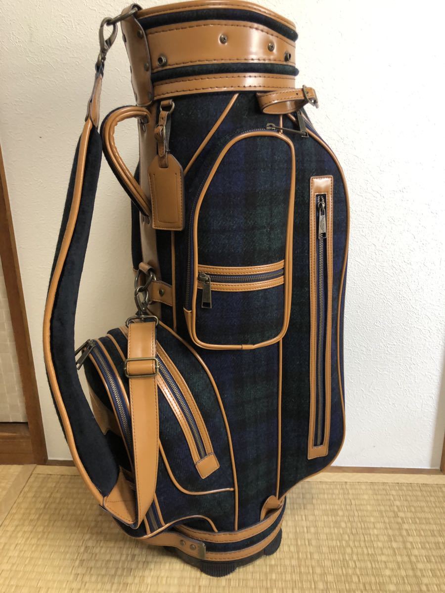 ハリスツイード＆ポールスチュアート キャディーバッグ ゴルフバッグ