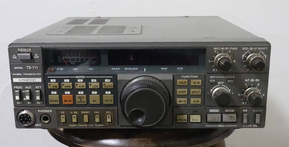 KENWOOD 144MHz トランシーバー TS-711D 25w機　現完動品 KENWOOD TS711 ケンウッド 144MHz オールモード トランシーバー 取扱