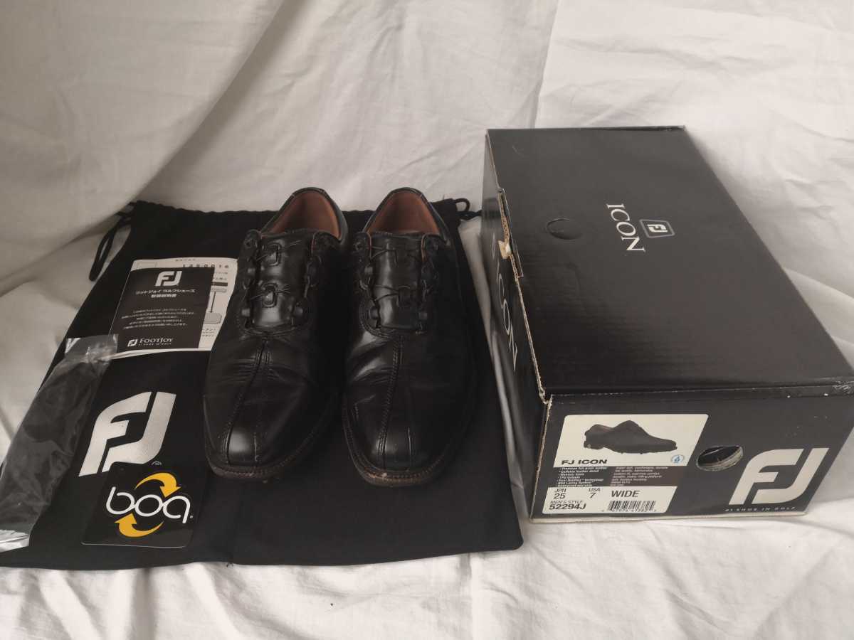 限定セール!! フットジョイ ゴルフシューズ FJ ICON BOA アイコン 25W