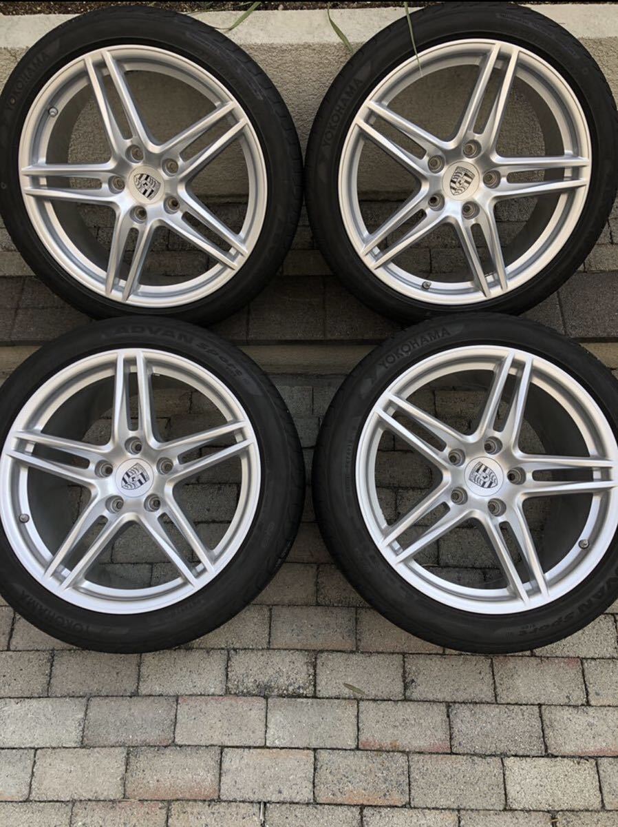 大人気，定番 ポルシェ 911 991 カレラ 後期 純正 ホイール PCD130 アドバンスポーツ ２０１９年製235/40-19 295/35-19(ラジアルタイヤ)｜売買されたオークション情報、yahooの商品情報をアーカイブ公開 - オークフ 5穴