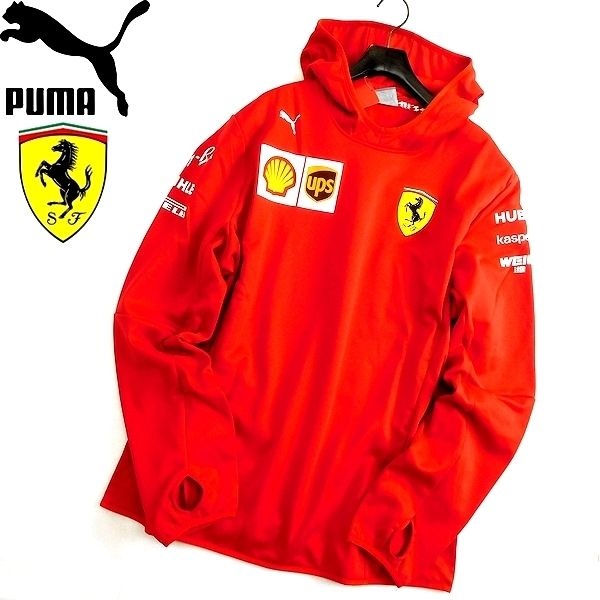 豊富な，SALE PUMA &times; Ferrari プーマ フェラーリ コレクション 定1.8万 フリース 裏起毛 フーディ プルオーバー M 赤 763035 01 030 kkf0510b(パーカー)｜売買されたオークション情報、yahooの商品情報をアーカイブ パーカー