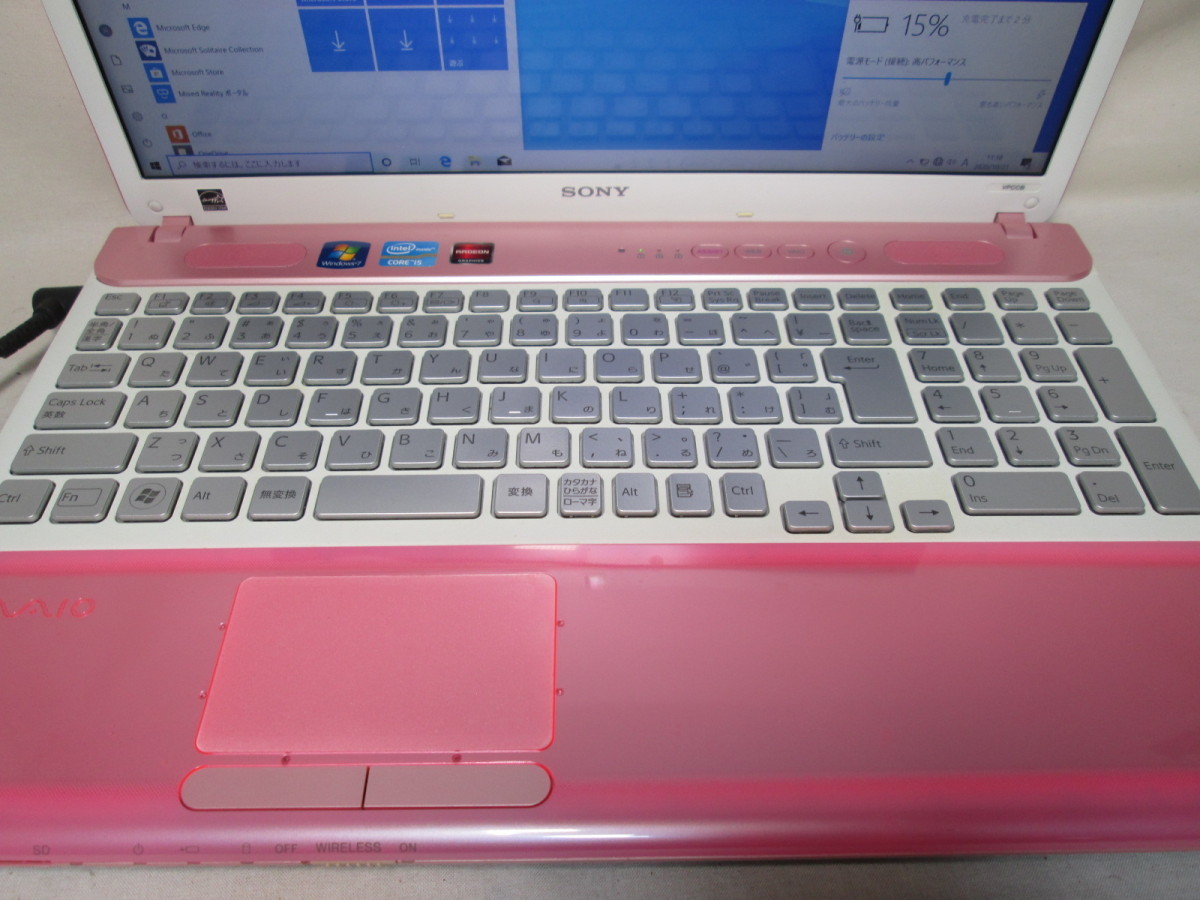 VAIO Cシリーズ PCG-71612N VPCCB2AJ ノート SONY VAIO Cシリーズ
