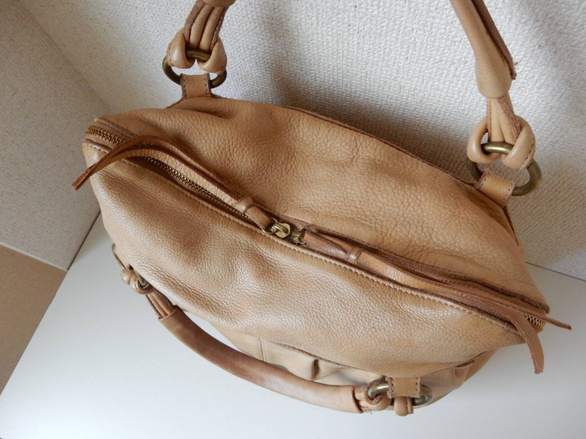 本革☆SAZABY(サザビー)☆A4対応☆2WAYトートバッグ(ショルダーベルト 