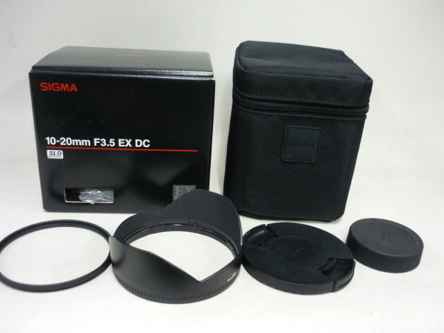 超美品 SIGMA シグマ 10-20mm F3.5 EX DC HSM レンズプロテクター付