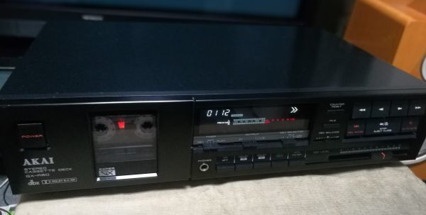 AKAI GX-R60カセットデッキ　【動作品】 カセットデッキ AKAI GX-R60（動作良好、取説付）