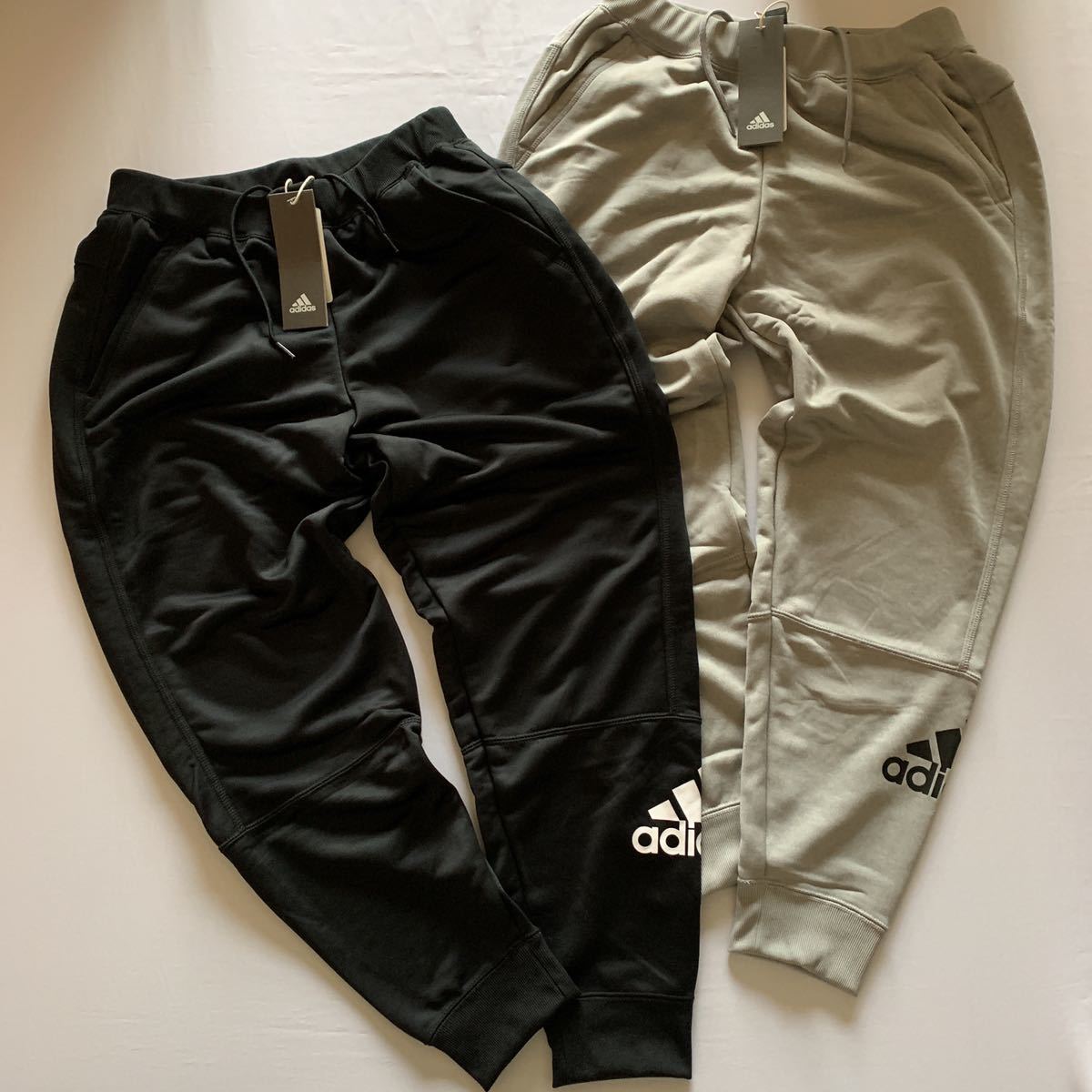 【大人気，定番】 正規品 サイズM adidas アディダス 2枚セット ブラック グレー ジョガーパンツ スウェットパンツ マストハブ ブラック ホワイト ロゴ(アディダス)｜売買されたオークション情報、yahooの商品情 ロング