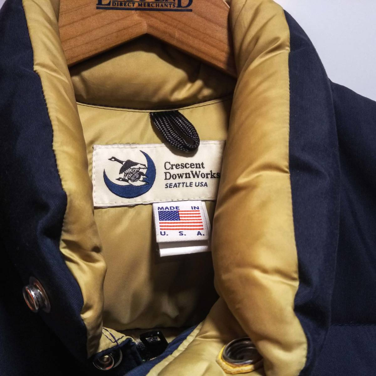Down Crescent Works Vest Italian | 60⁄40 - Navy Parka Nylon +