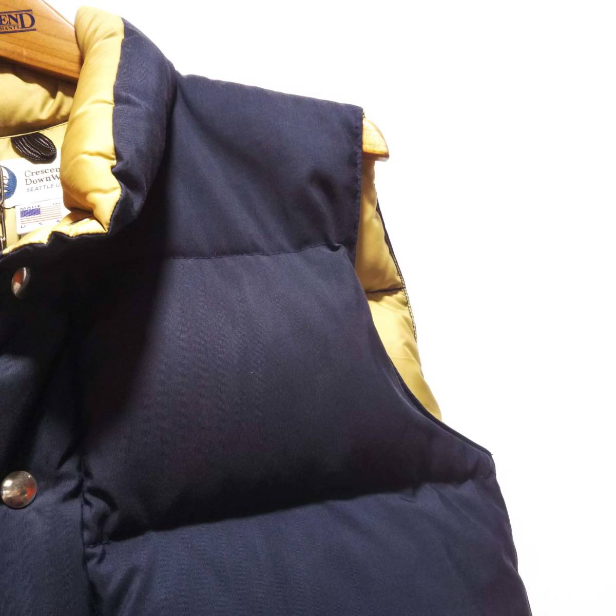 Down Crescent Works Vest Italian | 60⁄40 - Navy Parka Nylon +