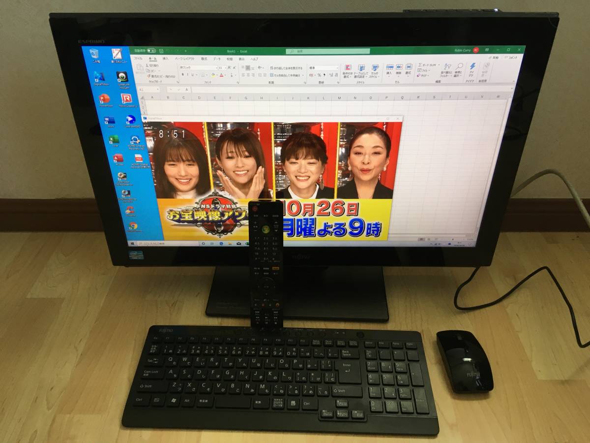 FH77/JD☆i7-3630☆8GB☆3TB☆23型☆3波TV 地デジ BS CS☆W録画
