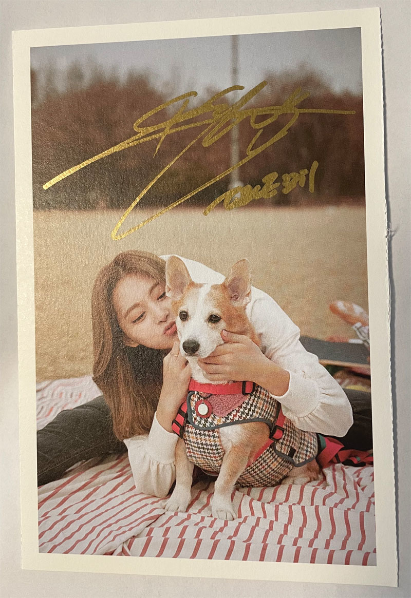 セール中…ツウィ直筆サイン入り2Lサイズ写真…Tzuyu…TWICE‥⑦ ツウィ