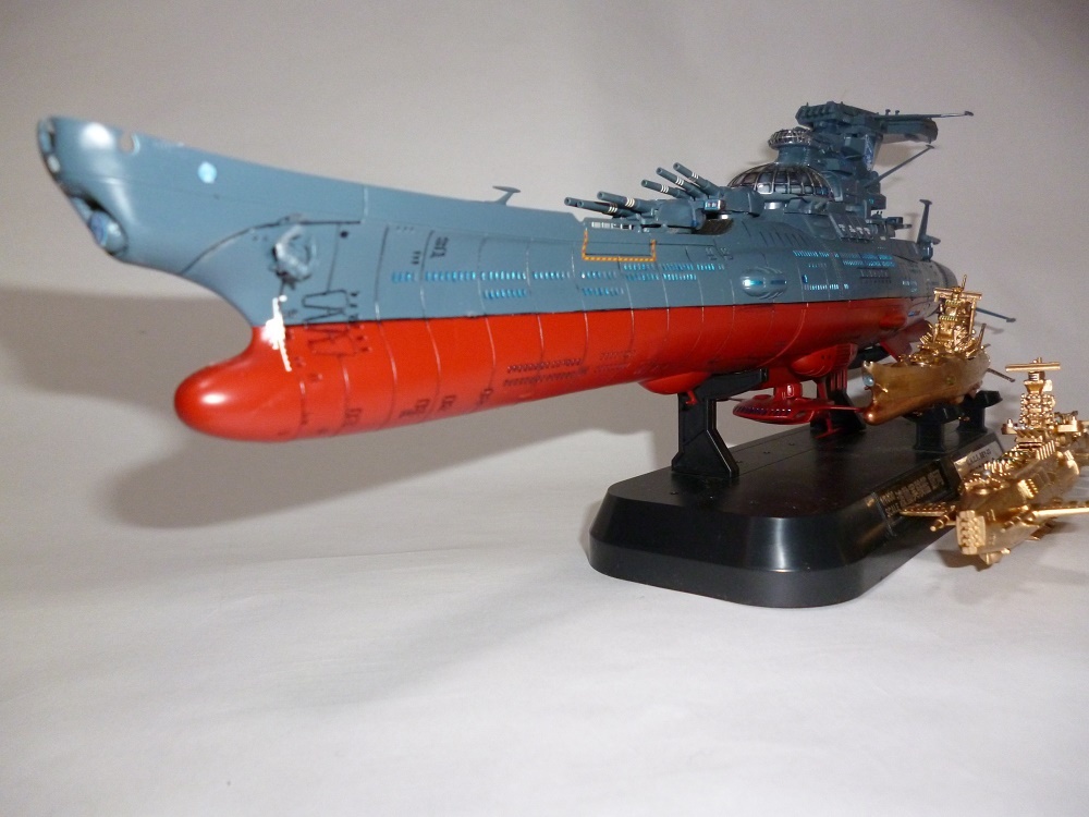 宇宙戦艦ヤマト　プラモデル　波動実験艦　ムサシ　銀河　改造　カラクルム級戦闘艦