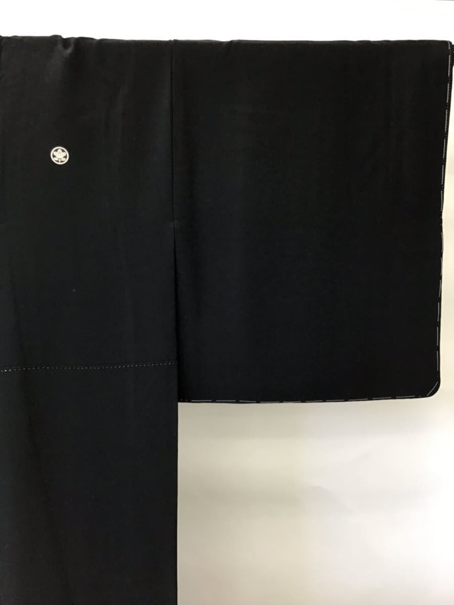 ≪3103≫　胴抜き仕立ての正絹黒留袖　美品 JIDAIYA