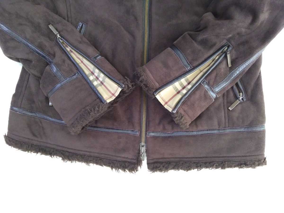 極上の逸品 最高級 BURBERRY BLACK LABEL ノバチェック総柄 スウェード 
