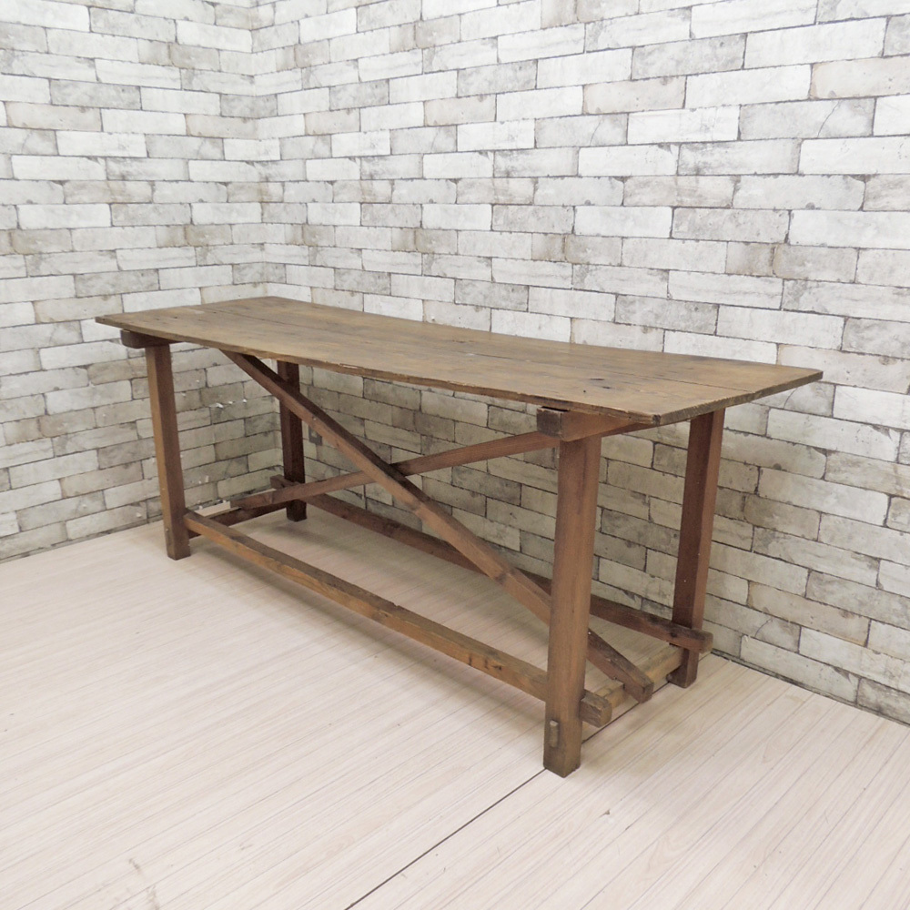 ビンテージ Vintage シャビーシック 木味のダイニングテーブル w182