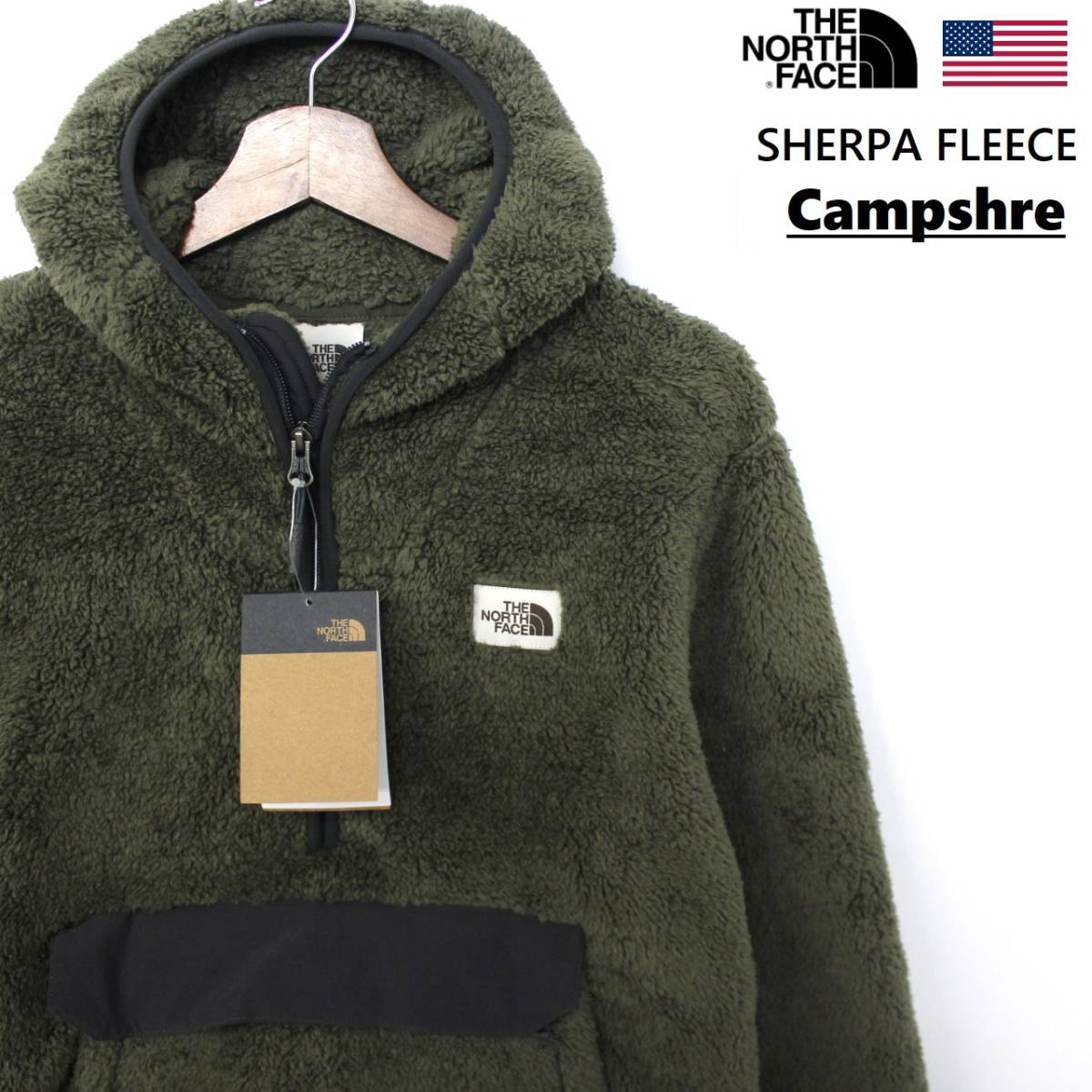 セール，限定SALE ot3803S The North Face メンズS カーキ系色 アノラック&times;シェルパフリース Campshire ANORAK JACKET 毛並のよいフリース(フリース)｜売買されたオークション情報、yahooの商品情報をアーカイブ公開 - 男性用