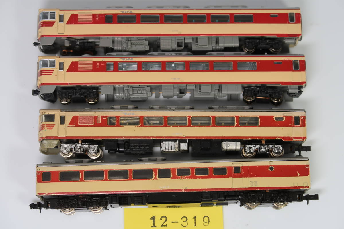 12-319【まとめ車両】KATO キハ82系（4両）まとめて【中古品・ジャンク