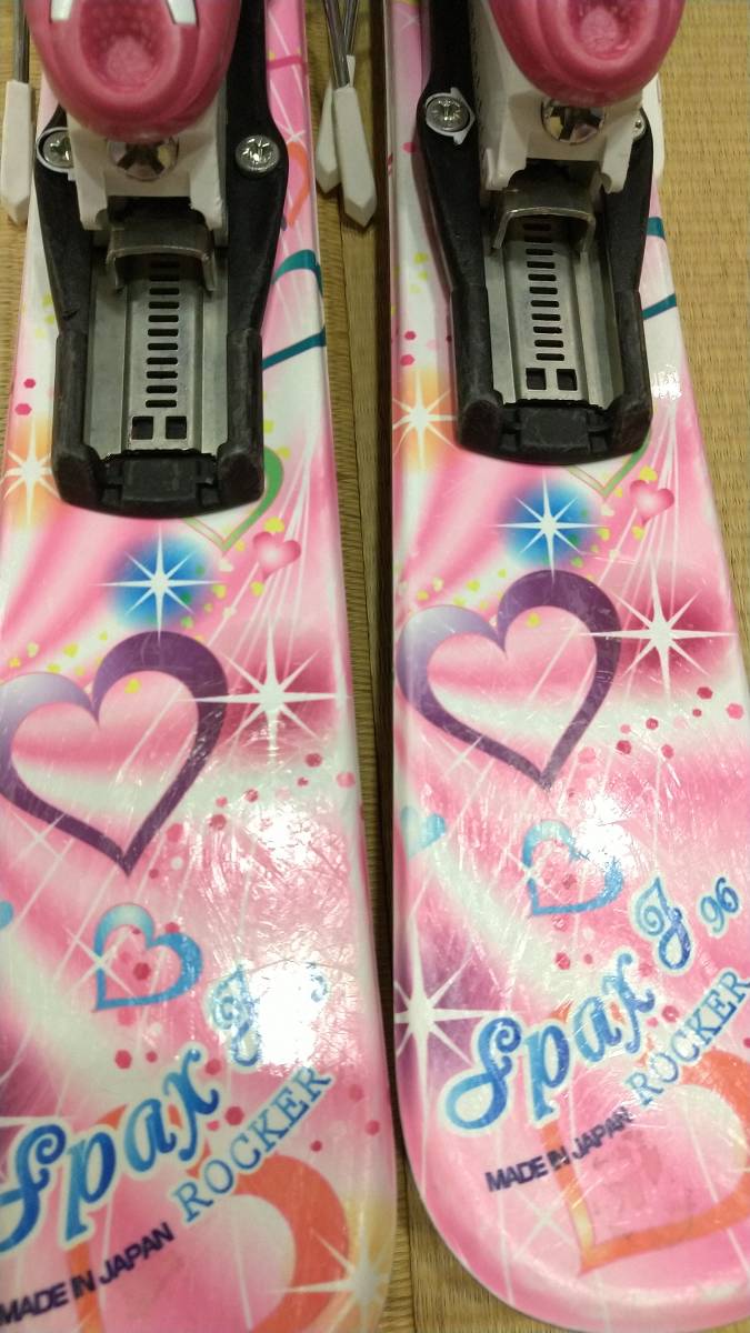 女の子 ジュニアスキー5点セット カザマ 96cm ブーツ 18cm ◇ KAZAMA 96cm ROCKER スキー板&ブーツ20cmセット KAZAMAジュニア