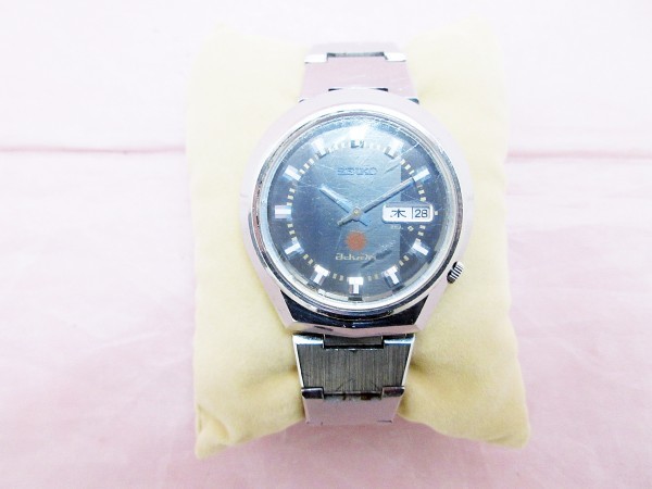 2140 SEIKO 腕時計 セイコー advan 6106-7560 銀色 文字盤黒色 自動