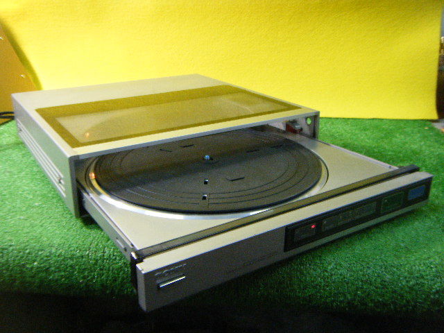 3ひ71▼SONY/ソニー ターンテーブル【PS-FL77】カートリッジ・針付 レコードプレーヤー オーディオ機器◆ジャンク品 通電OK