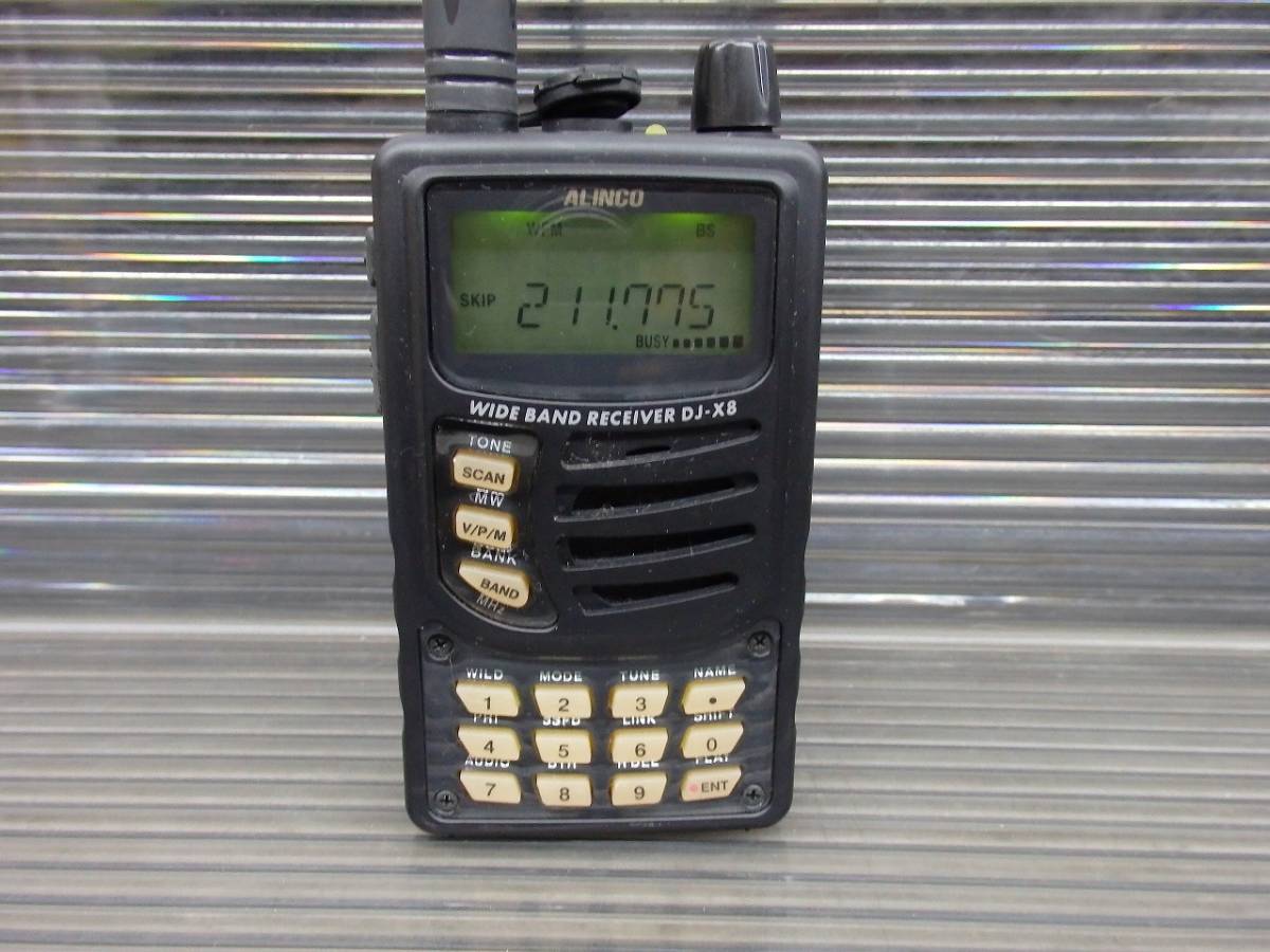 N11473) ALINCO DJ-X8 エアーバンドスペシャル 受信機 航空無線 ALINCO