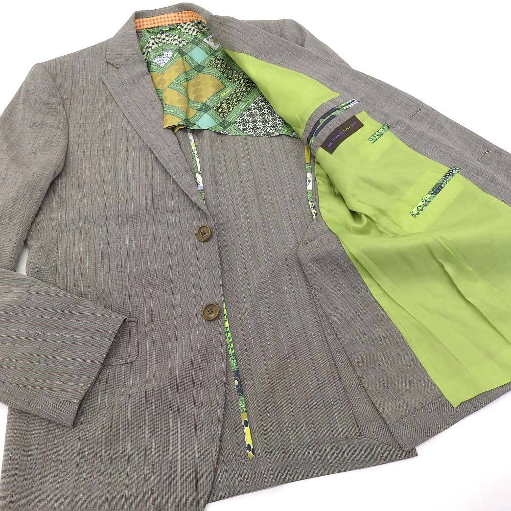 ETRO&frasl;エトロ_Women通販 | エトロ レディース ペイズリー柄ウールシルクスカーフ メルカリ 超美品 エトロ ETRO 2014年商品 シルク混 サマーウール 2つボタン ジャケット 44 メンズ チェック 数回使用程度