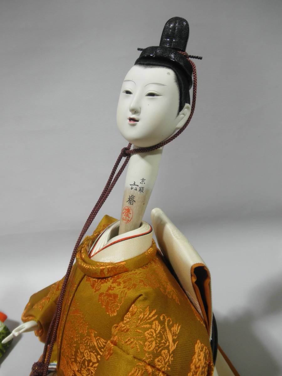 雛人形 京頭 玉眼 慶山作 お内裏様とお雛様 二人並ん まし顔ヽ O 丿 ひな人形 売買されたオークション情報 Yahooの商品情報をアーカイブ公開 オークファン Aucfan Com