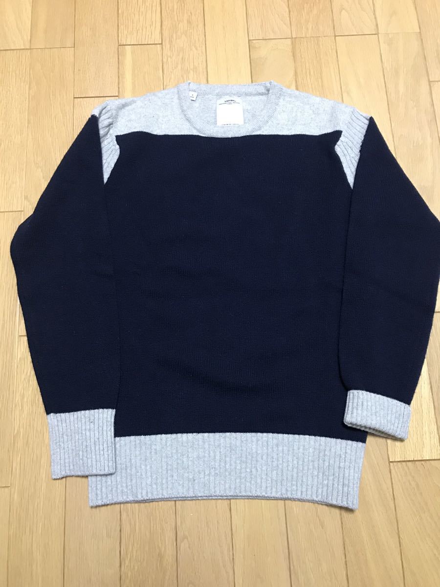 KNIT ISLES SWEATER VISVIM ビズビム 15AW | バイカラー VISVIM 