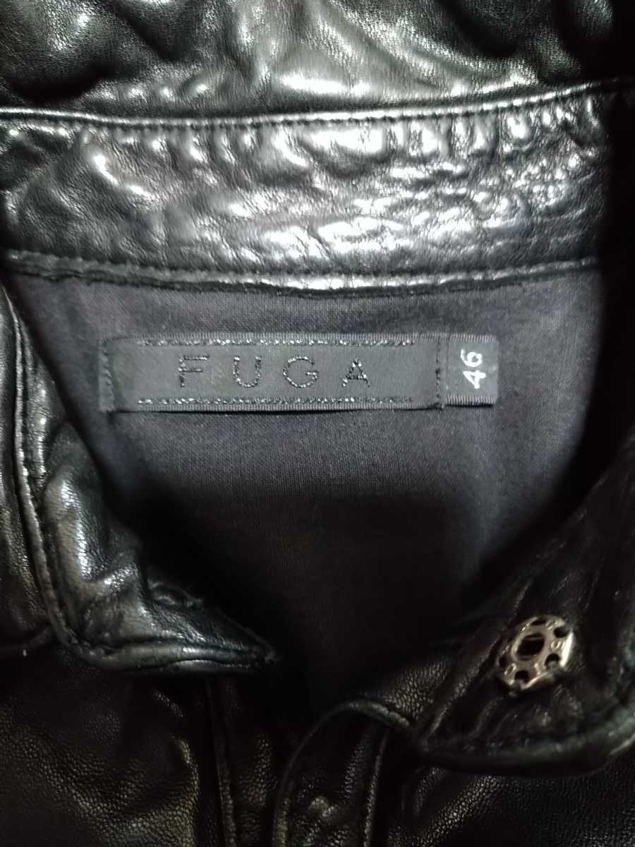 FUGA シングルレザーライダース スタンドレザーライダース 羊革 ラムレザー