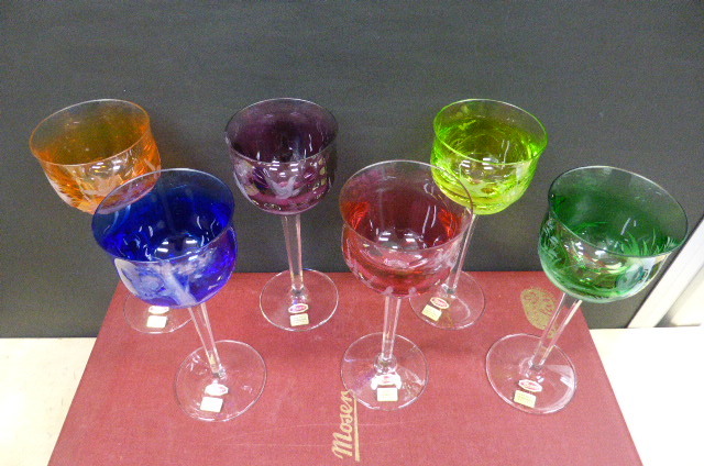 ☆共箱 未使用保管品☆ モーゼル クリスタルガラス MOSER ハード（鳥 