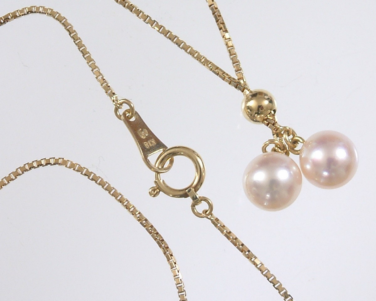 □田崎真珠 TASAKI□K18 パールネックレス□ タサキ TASAKI K18 美品 
