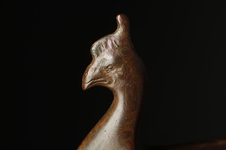 加賀金工師 九代 水野源六 造 斑紫銅製 鷁舟形置物 Yahoo!オークション