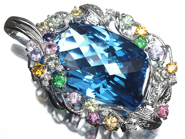 極上 6390SS1円～新品RK宝石≪Topaz≫ 鮮やかブルーの輝き!!! 宝石 ルース | 直輸入価格のルース屋さん 全て特大サイズの１点物！11月の誕生石天然高品質ブルートパーズが大量 ロンドンブルートパーズ ブルー、インペリアル、ホワイトストーン - ルーストパーズ宝石 ７６．２０ＣＴ ブルートパーズ > 2.912ctルース