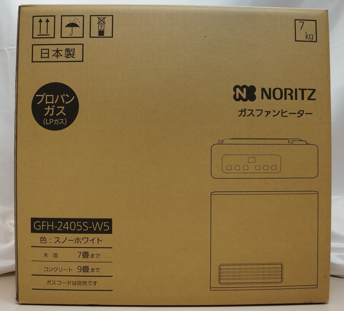 冷暖房/空調 未開封ノーリツ ガスファンヒーター GFH-2405S-W5
