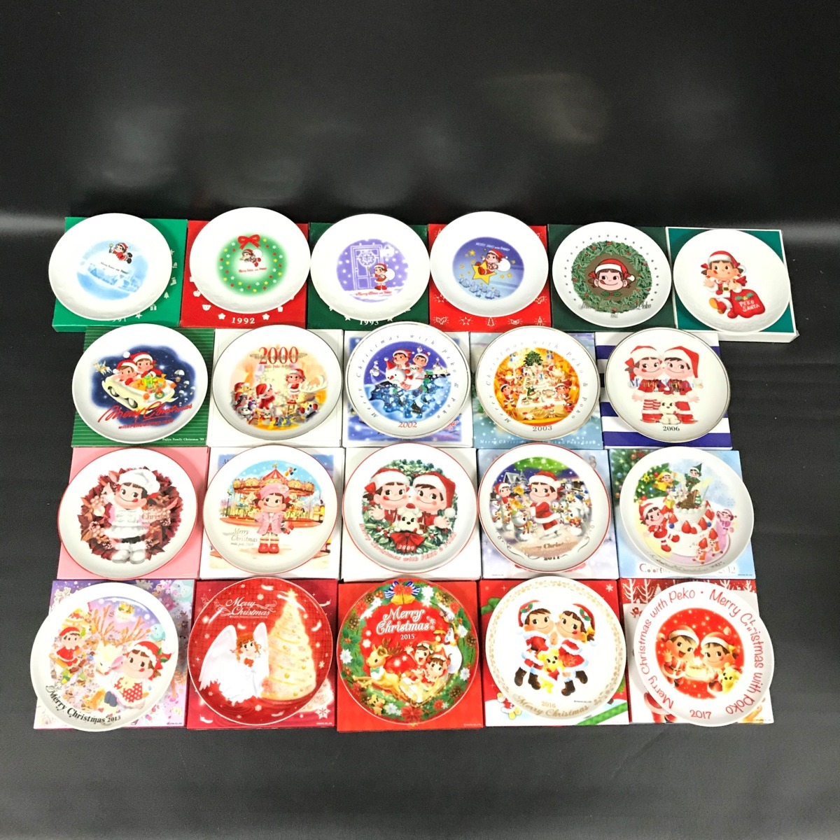 デッドストック 不二家 ペコちゃん クリスマスプレート 皿 21点 まとめ 