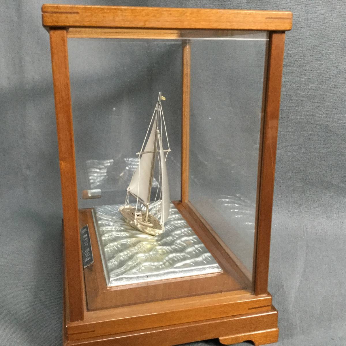 Ψ 11/13 177165 STERLING SILVER ヨット 置物 ケース入 Yacht TAKEHIKO