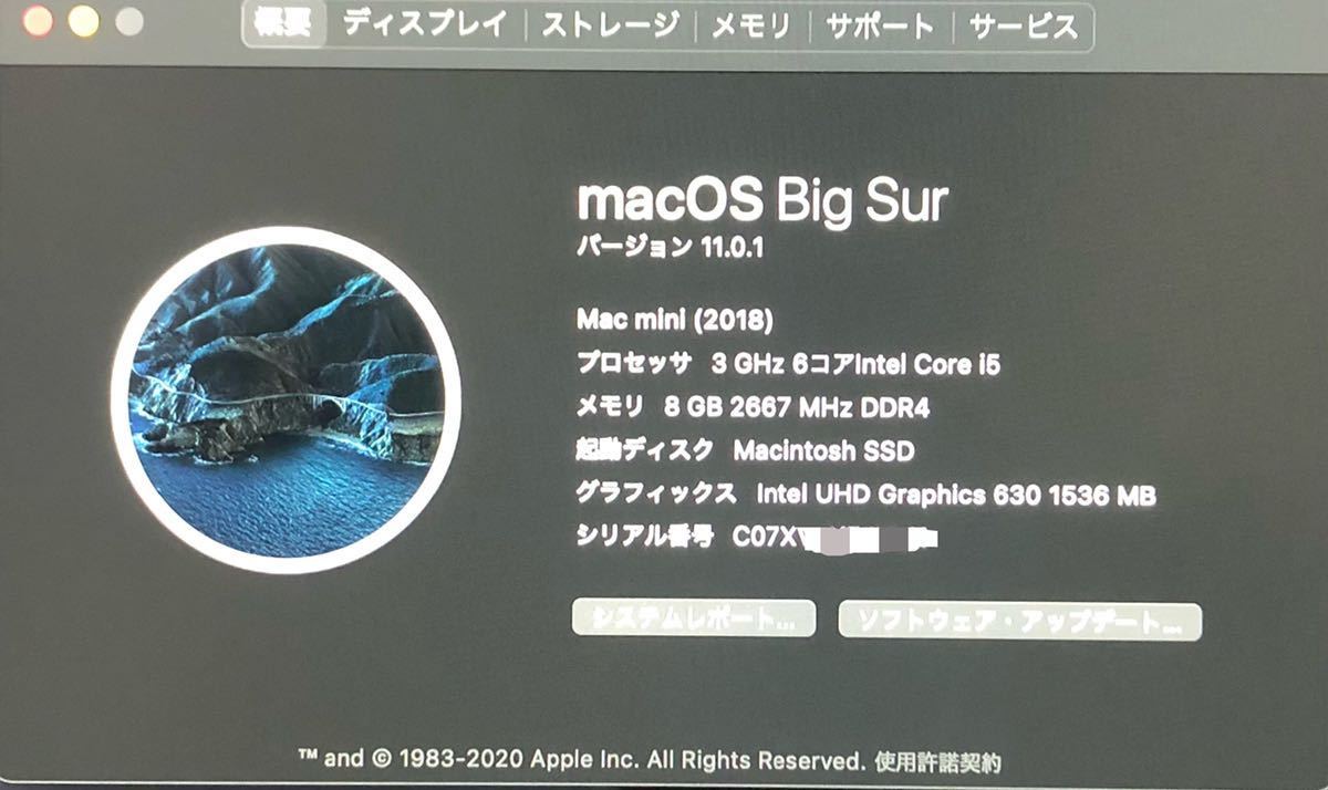 特価格安の通販 使えるジャンク！Mac mini 2018 core i5 3GHz 6コア