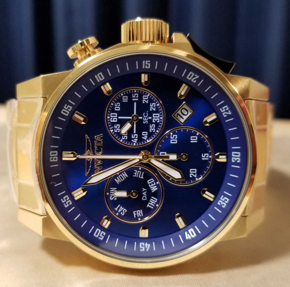 Invicta インビクタ 31637 46mm I- フォース クロノグラフ ブルー 