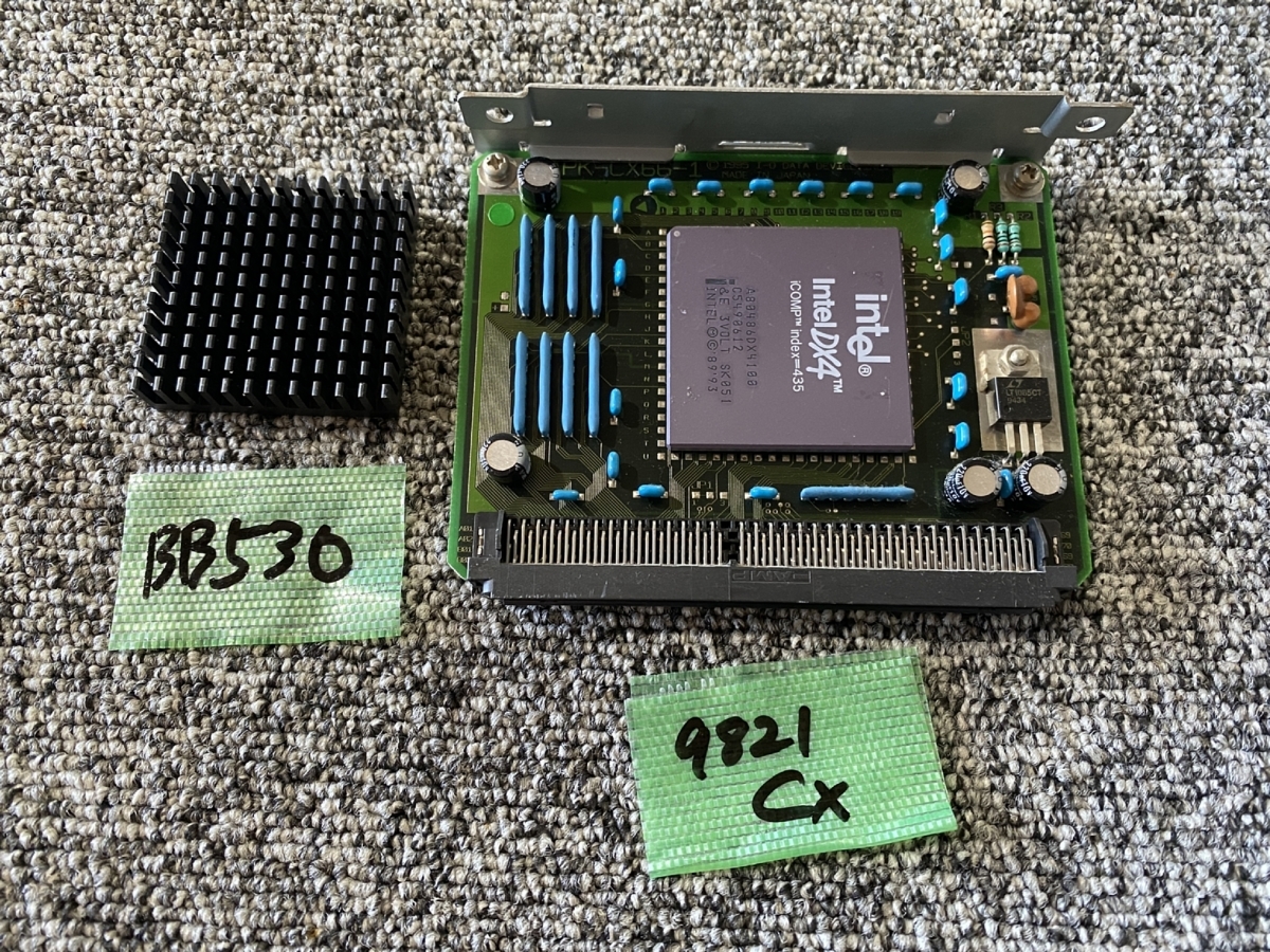 送ネコポス360円】IO DATA PK-Cx66 PC-9821Cx用i486DX4搭載CPU