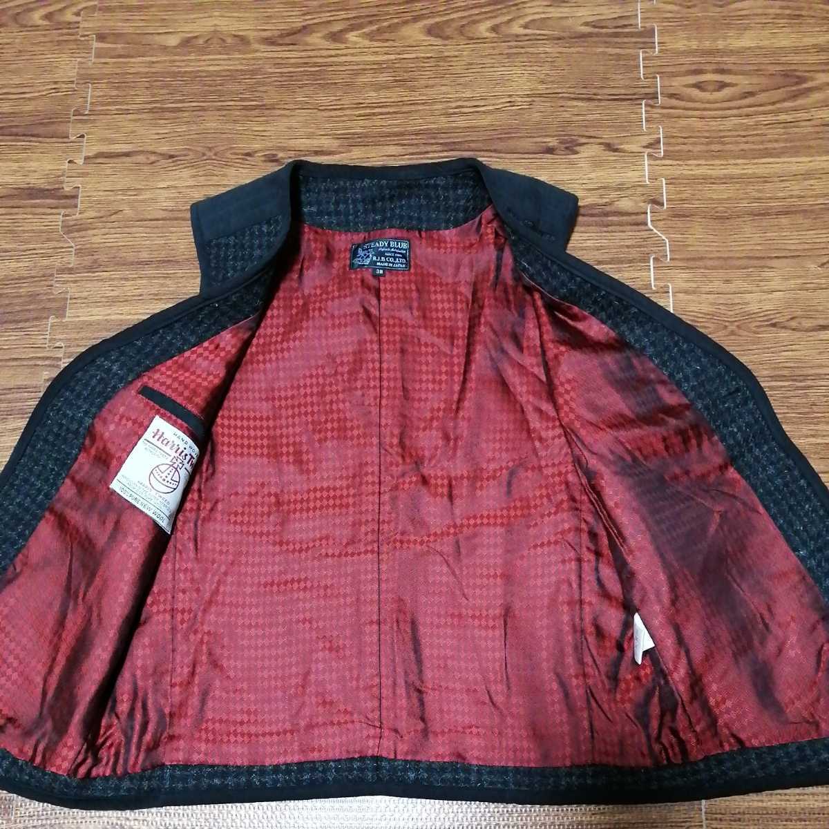 購入者確認商品 フラットヘッド RJB 新品 千鳥格子ベスト 36 #M1998_VT208