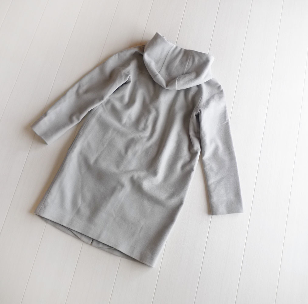 定価6,1万 トゥモローランド カシミヤ混のコート サイズ38 グレー系
